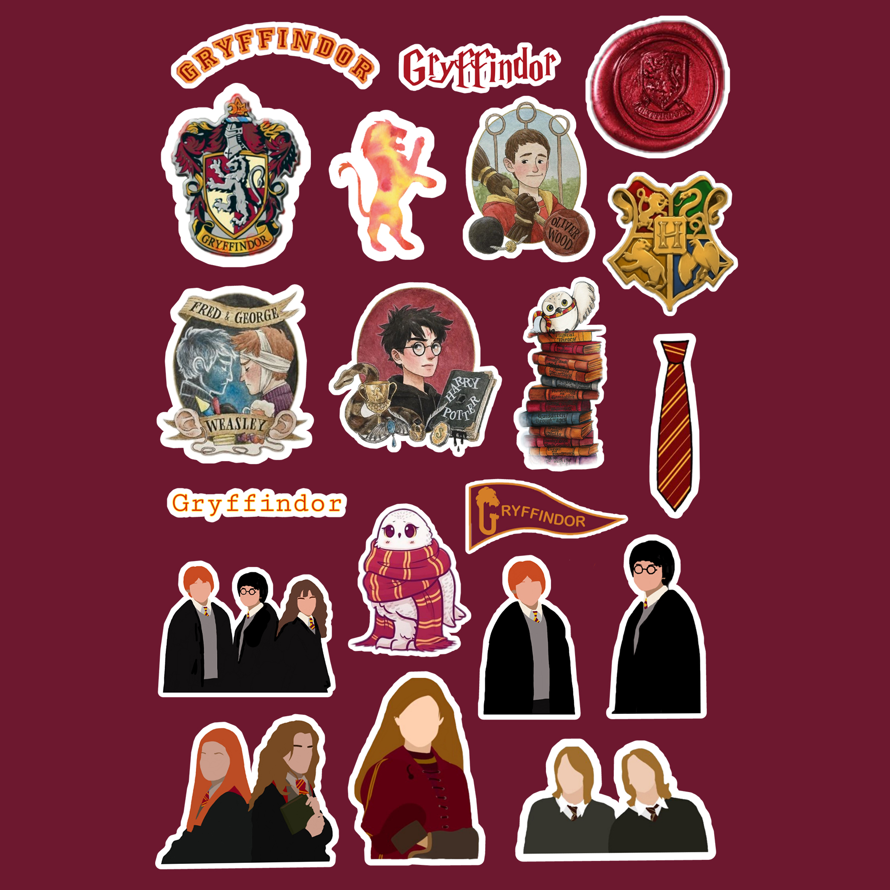 پک استیکر  هری پاتر 4