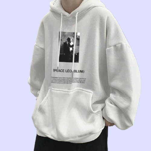 هودی درجه 1 سفید طرح دلخواه