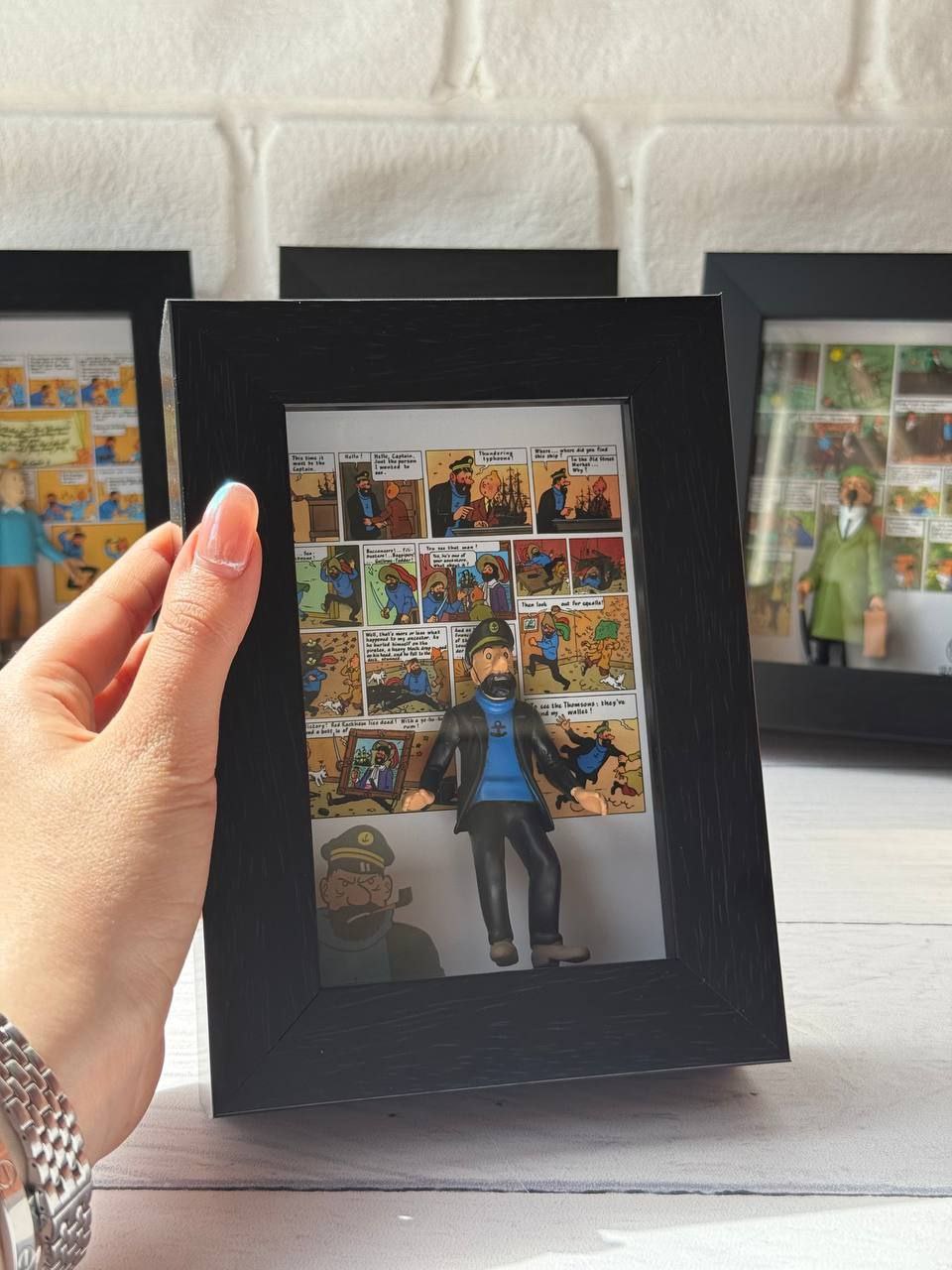 تابلو سه بعدی طرح تن تن فیگور دار