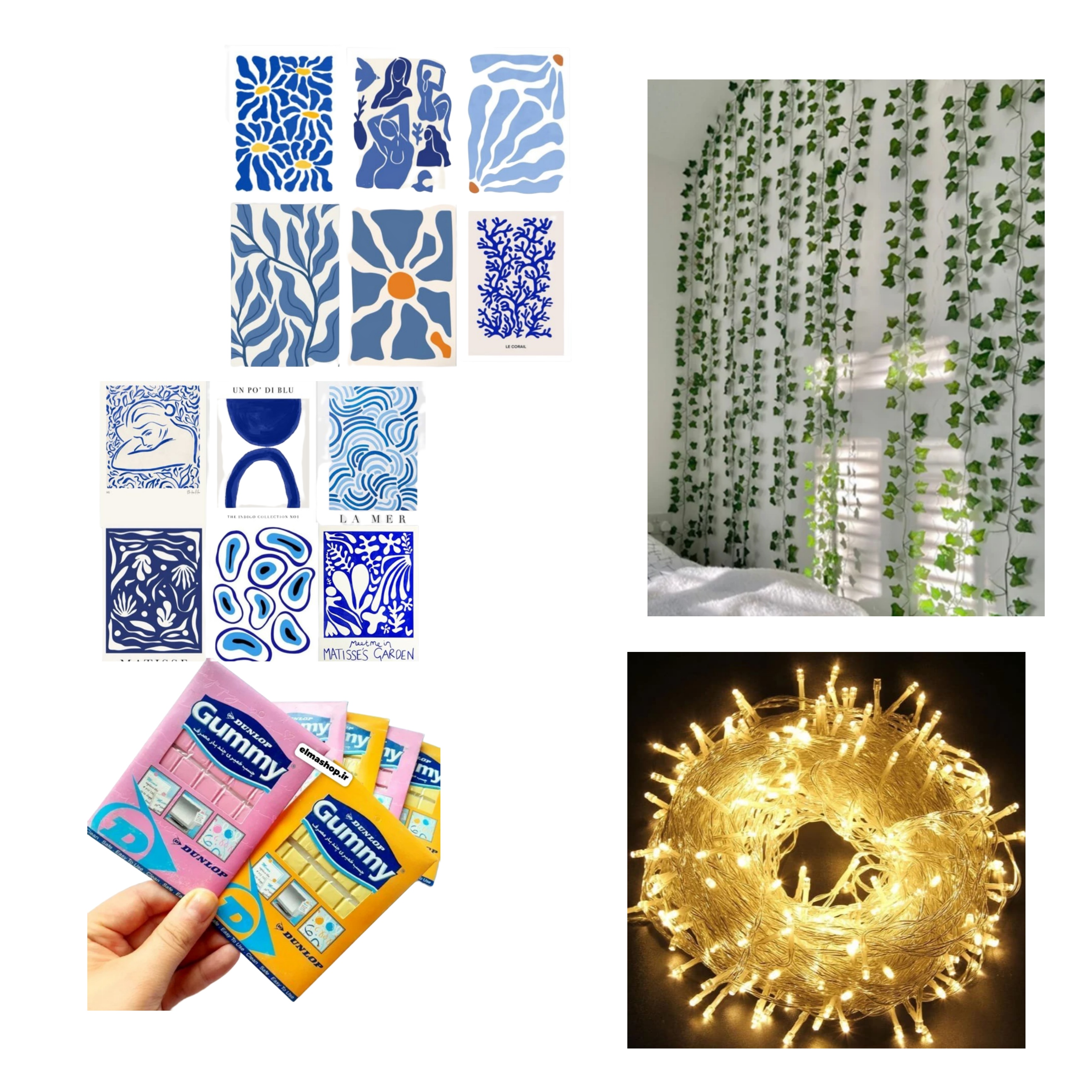 پک دیواری رنگ آبی 2