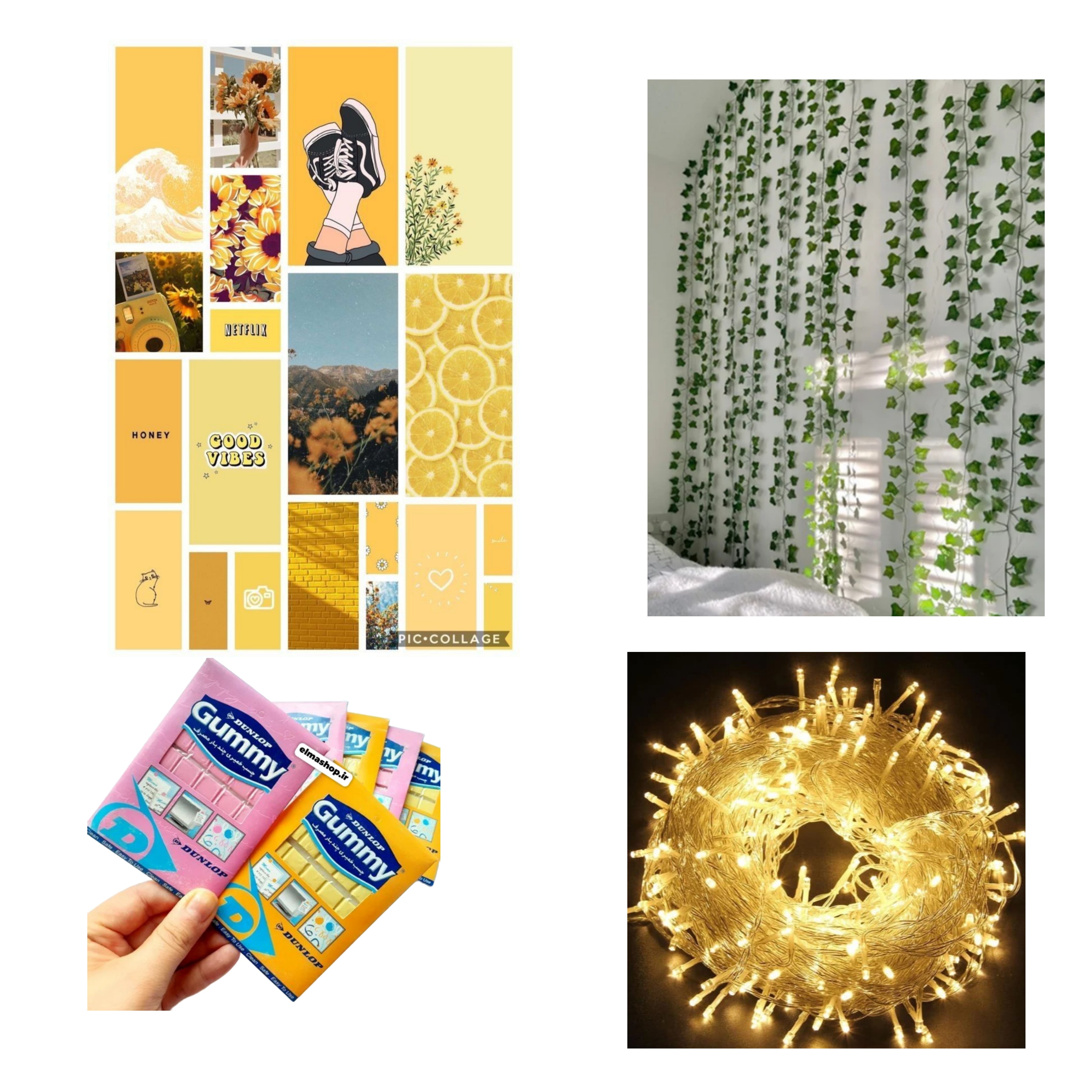 پک دیواری رنگ زرد