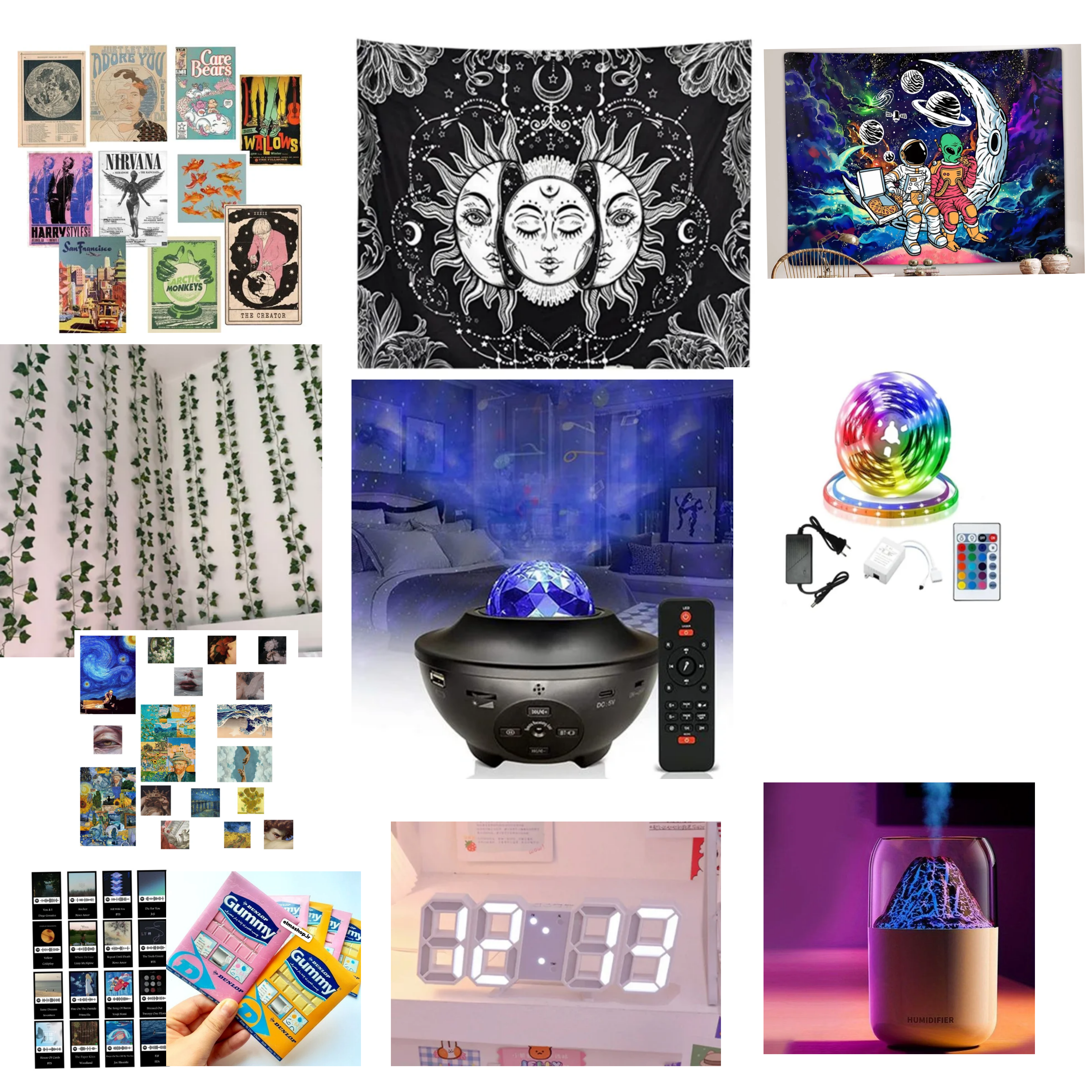 پک لاکچری کهکشانی کامل اتاق