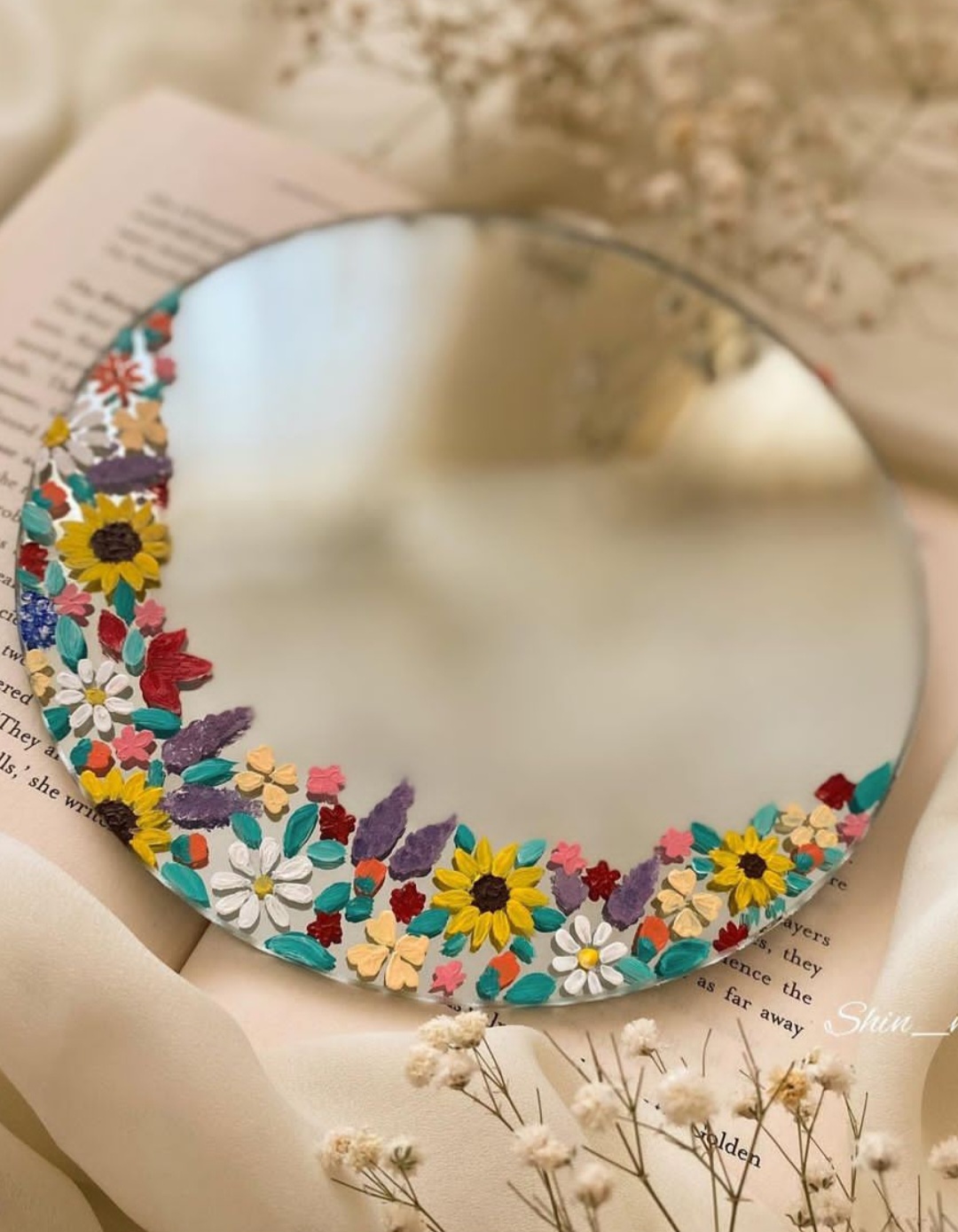 آیینه طرح گل