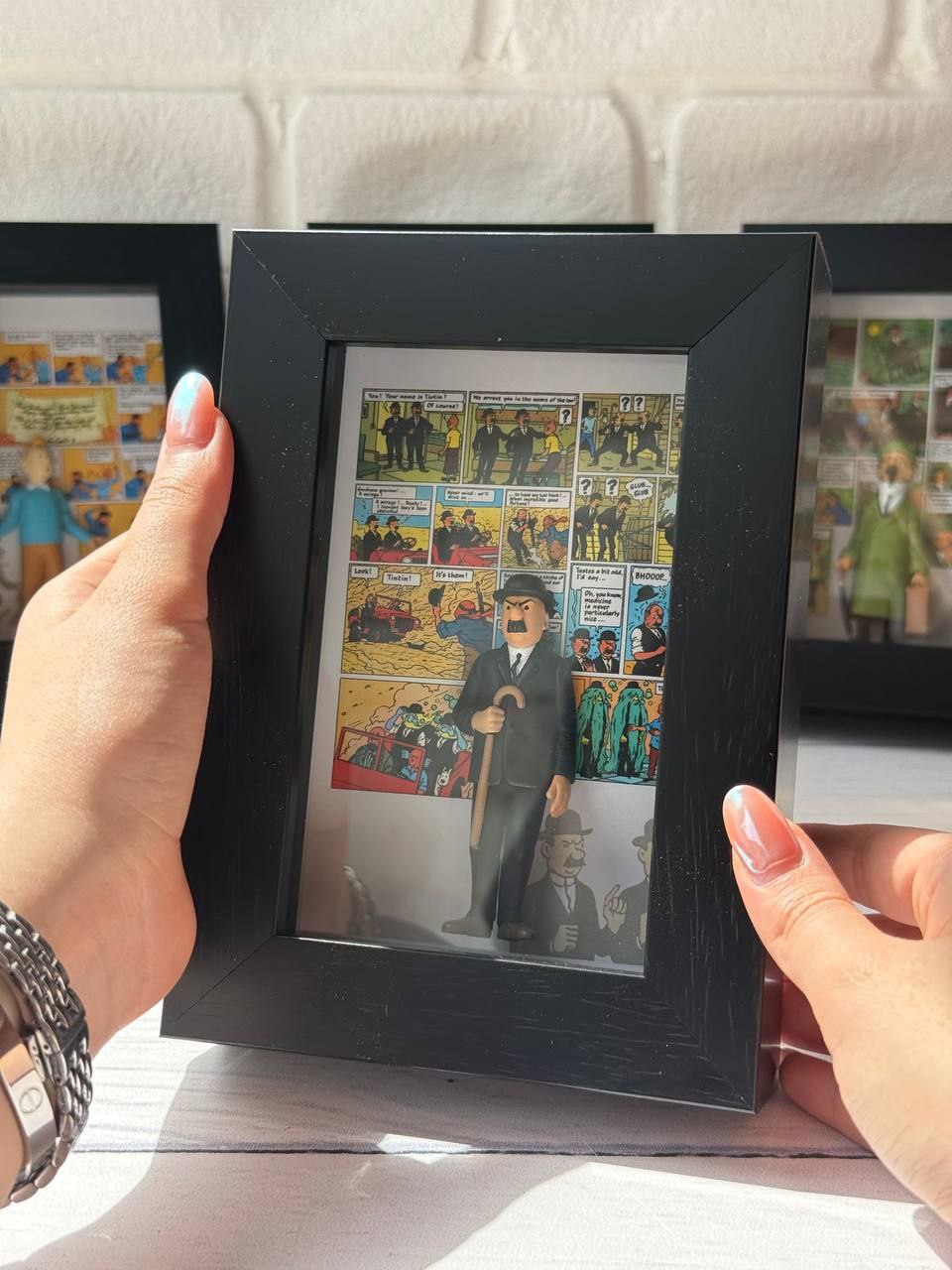 تابلو سه بعدی طرح تن تن فیگور دار