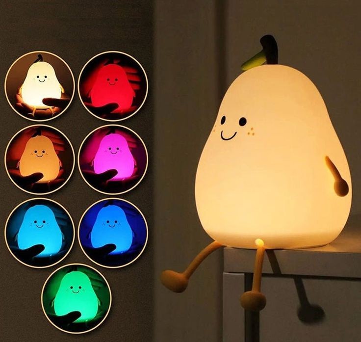 چراغ خواب سیلیکونی  گلابی