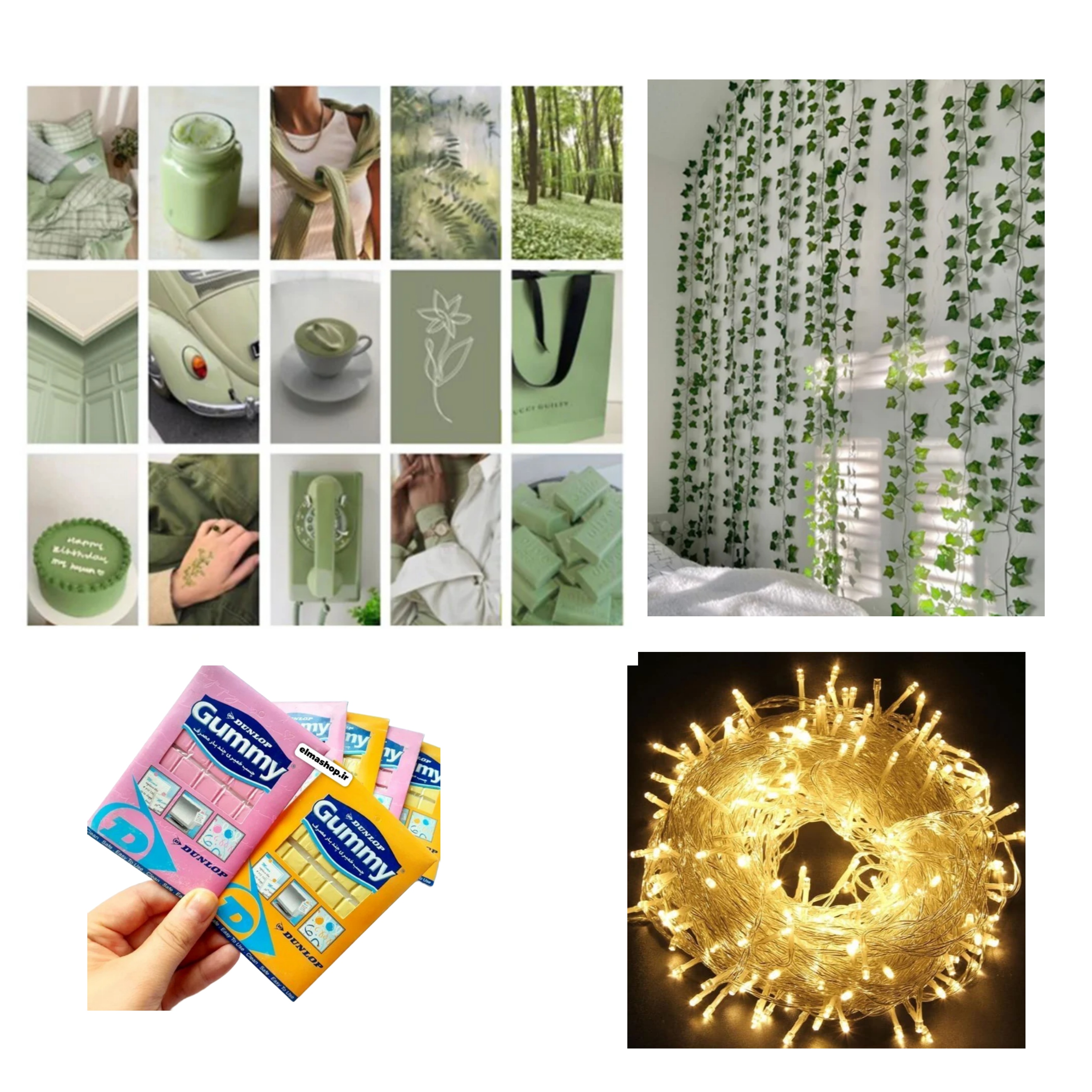 پک دیواری رنگ سبز 2